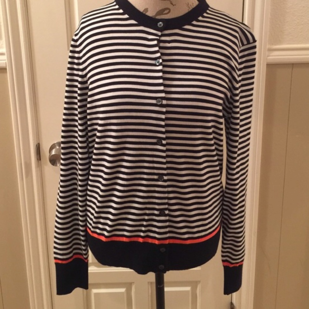 J. Crew striped cardigan in excellent condition.